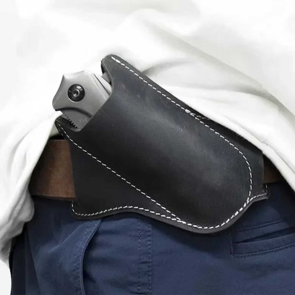 Edc Carry Belt Leather - 프리미엄 견고한 가죽 칼집 EDC 벨트