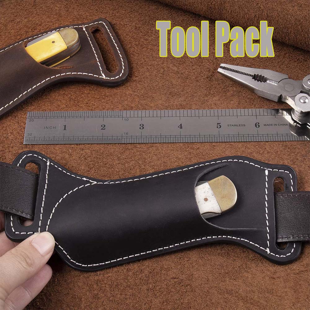 Edc Carry Belt Leather - 야외용품 벨트 캐리 EDC 접이식 나이프