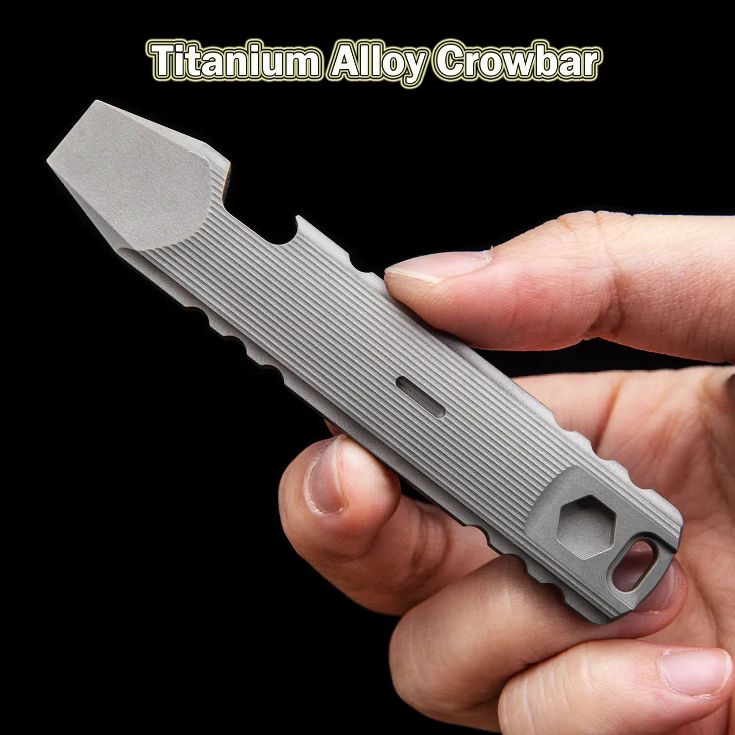 Titanium Pry Bar - 9.4CM 티타늄 합금 크로우 바 다기능