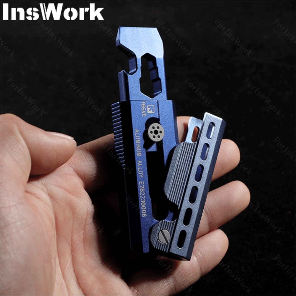 Edc Carry Piece - FEGVE 티타늄 합금 Edc 프라이 바