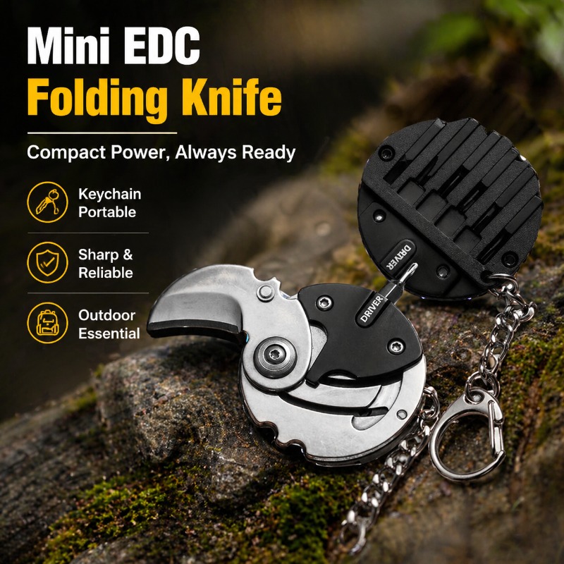 Edc Carry Coins - 코인 포켓 야외용 접이식 나이프, 날카로운