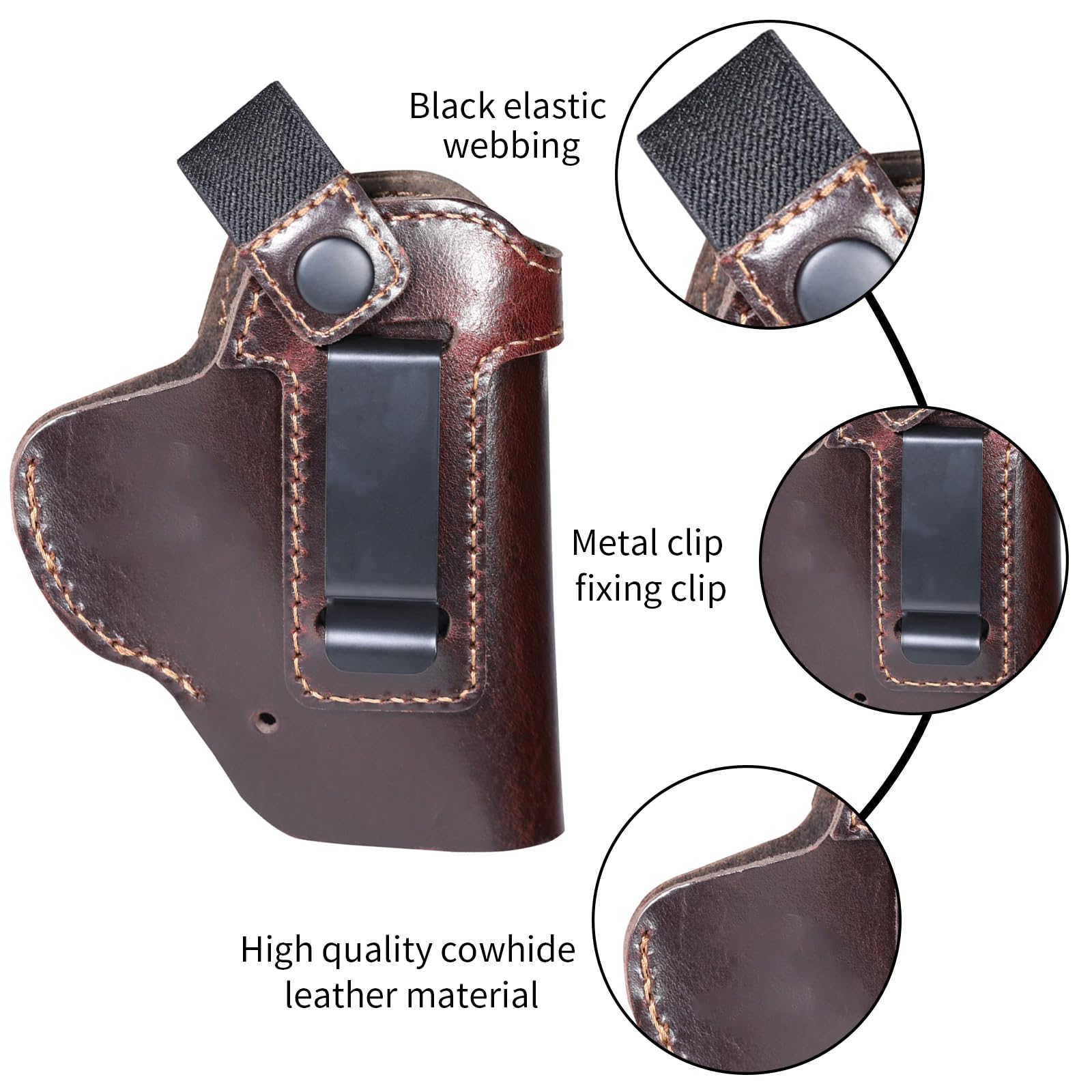 전술 가죽 숨겨진 캐리 글록 홀스터 몰리 허리 권총 홀 - Edc Carry Belt Leather 리뷰 및 가격