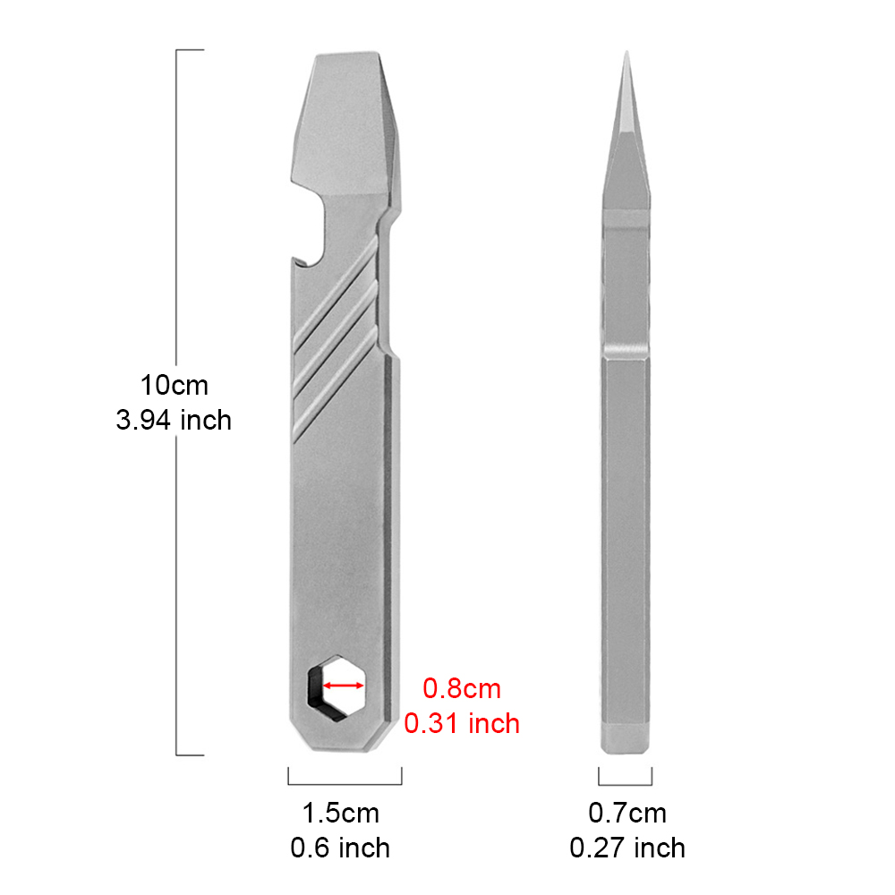 티타늄 EDC 프라이바 도구 – 4인치 포켓 프라이바( - Titanium Pry Bar 리뷰 및 가격