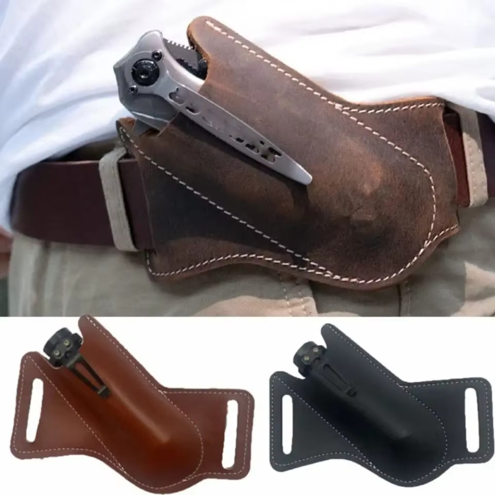 프리미엄 견고한 가죽 칼집 EDC 벨트 클립 홀더 보안 - Edc Carry Belt Leather 리뷰 및 가격
