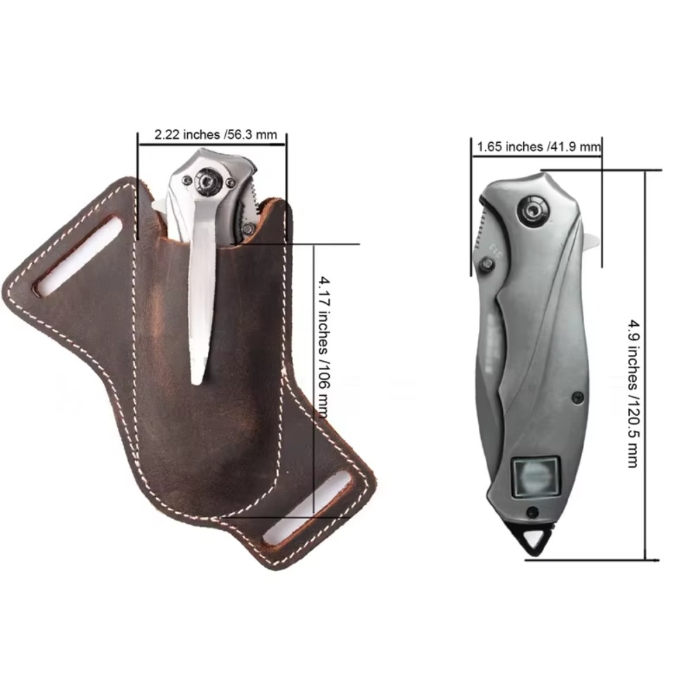 프리미엄 견고한 가죽 칼집 EDC 벨트 클립 홀더 보안 - Edc Carry Belt Leather 리뷰 및 가격
