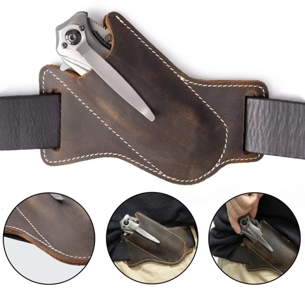 프리미엄 견고한 가죽 칼집 EDC 벨트 클립 홀더 보안 - Edc Carry Belt Leather 리뷰 및 가격