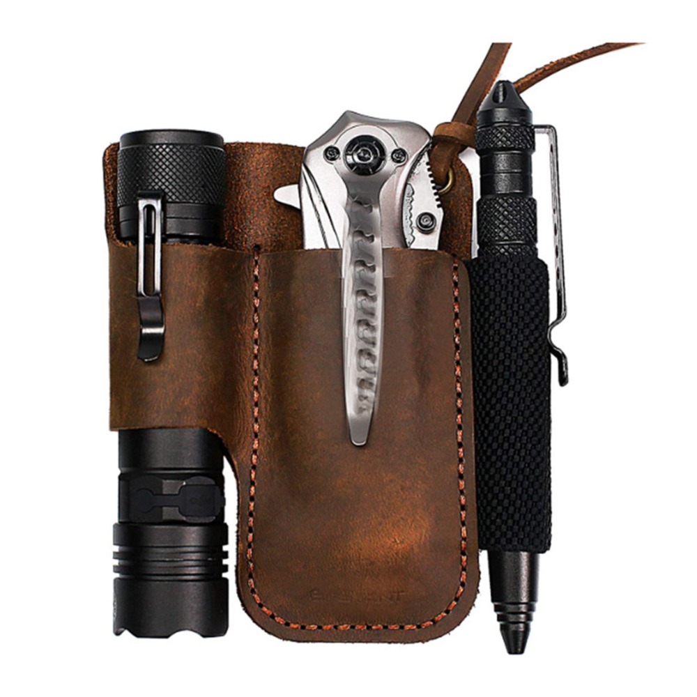 내구성 있는 소가죽 멀티툴 시스루(케이스) 펜 루프 포 - Edc Carry Belt Leather 리뷰 및 가격