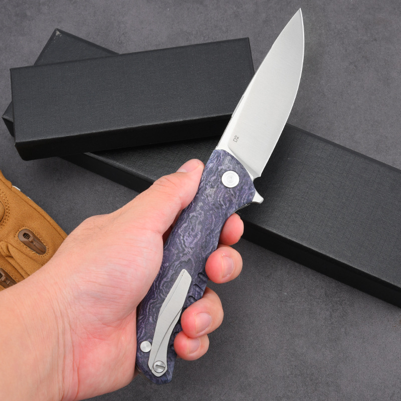 포켓 야외 캠핑 생존 나이프 블레이드 D2 접이식 휴대 - Edc Carry Pocket Knife 리뷰 및 가격