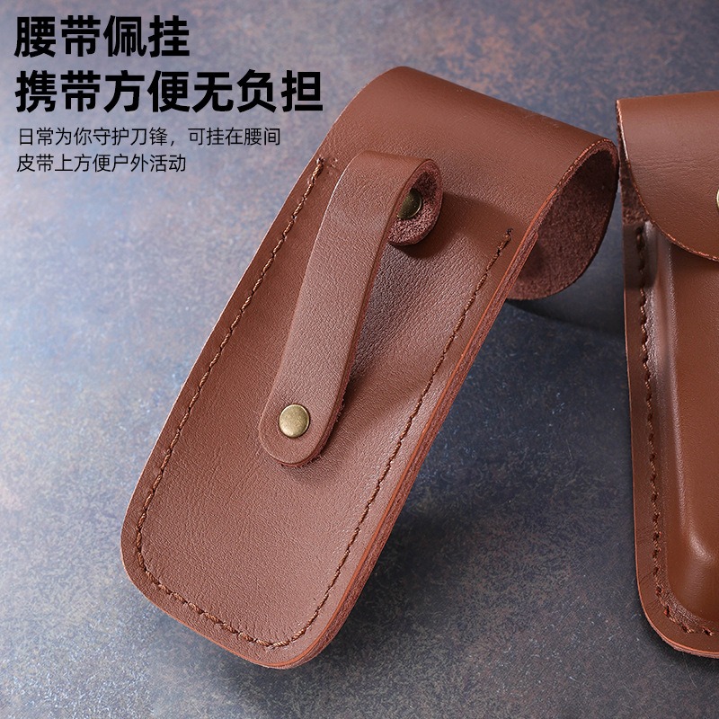 진짜 가죽 접이식 나이프 칼집 휴대용 벨트 케이스 야외 - Edc Carry Belt Leather 리뷰 및 가격