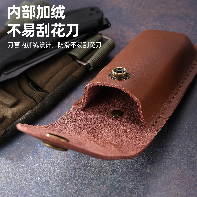 진짜 가죽 접이식 나이프 칼집 휴대용 벨트 케이스 야외 - Edc Carry Belt Leather 리뷰 및 가격