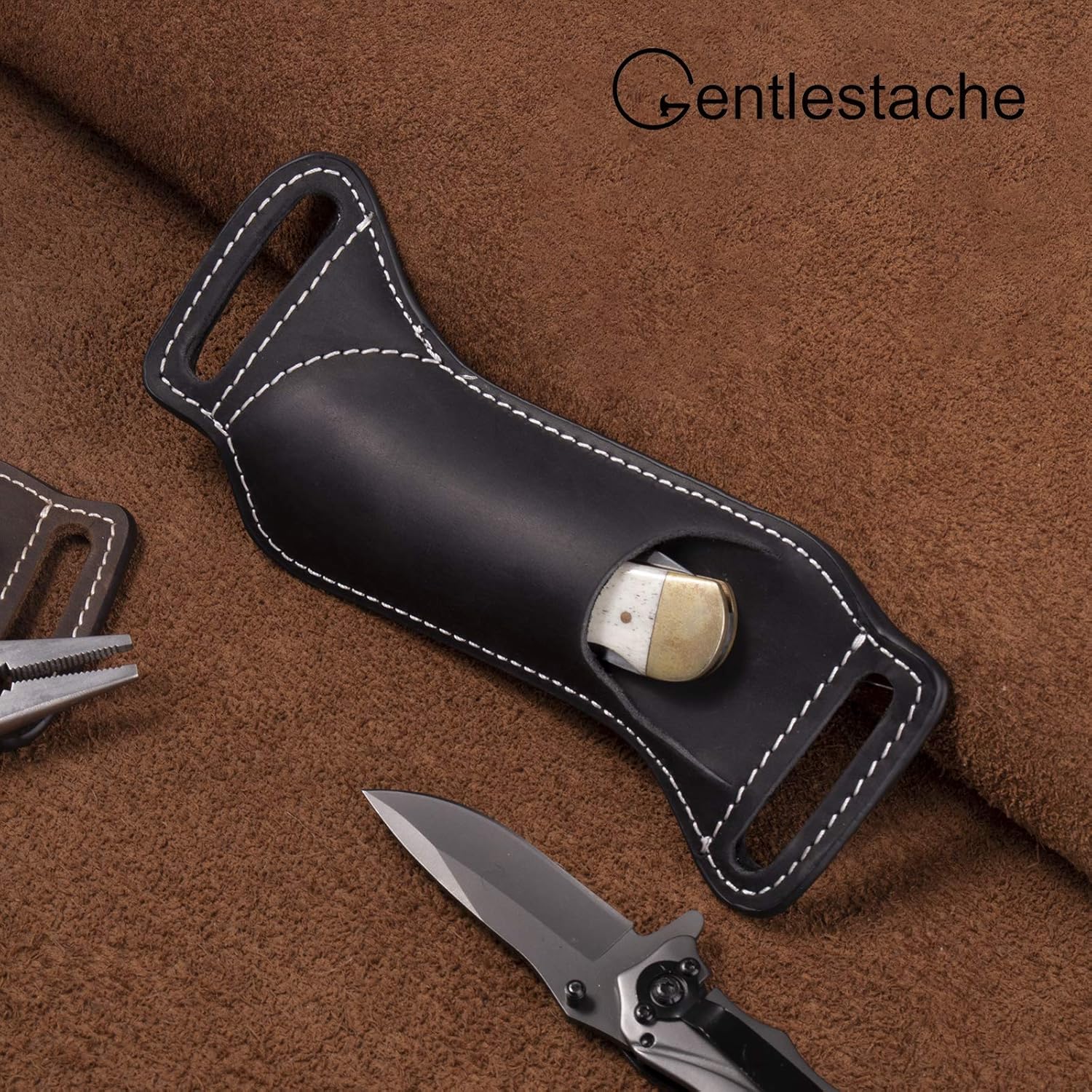 5인치 접이식 나이프 홀스터 EDC 쉬스 허리 장착 전 - Edc Carry Belt Leather 리뷰 및 가격