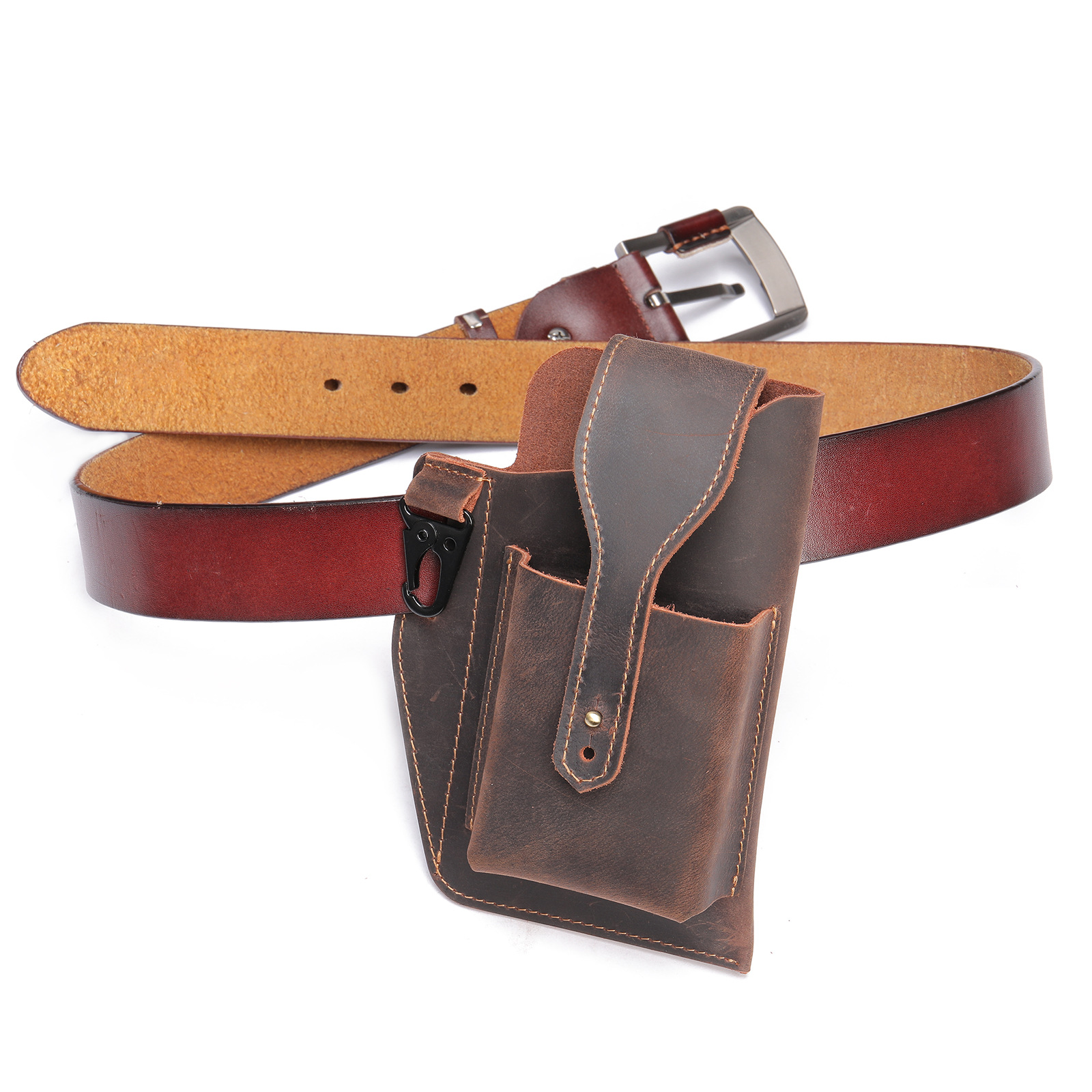크레이지 호스 가죽 남성용 수직 전술 허리 가방 정품  - Edc Carry Belt Leather 리뷰 및 가격