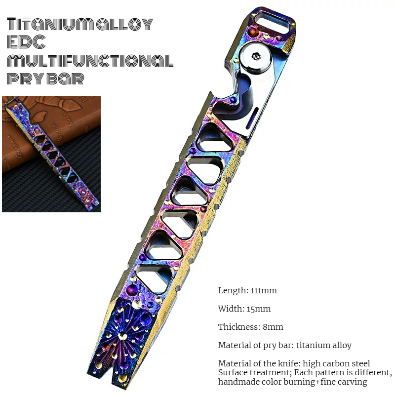 CNC 티타늄 합금 다기능 프라이 바 휴대용 야외 비상 - Titanium Pry Bar 리뷰 및 가격